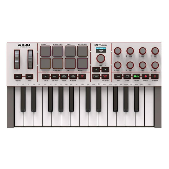 Akai Professional MPK Mini 4 25-Key MIDI Keyboard Controller - Grey