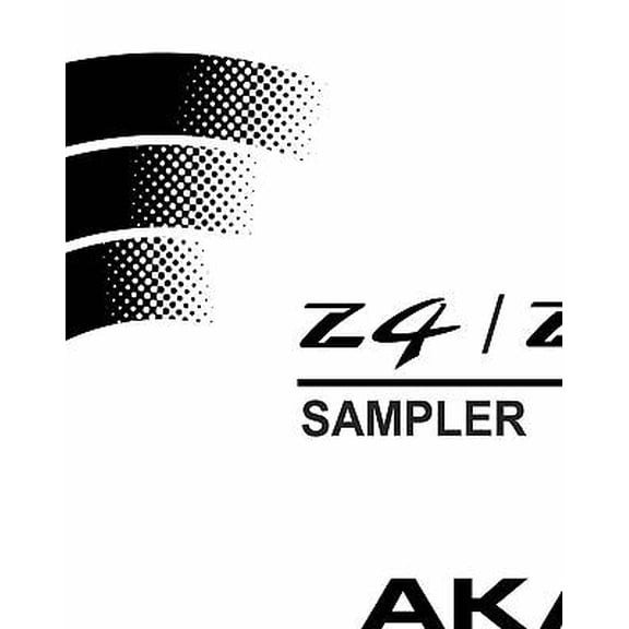 Instruction Manual ONLY for Akai Z4 Z8 Sampler Owners Instruction Manual REPRINT