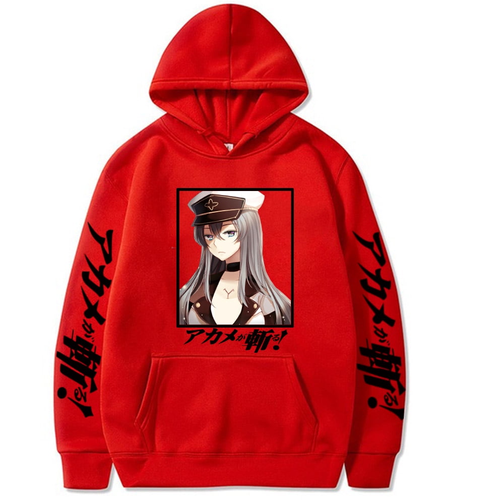 Akame Ga Kill Hooded Sweatshirts Manga Anime Pullover Unisex Winter Long Sleeve Walmart