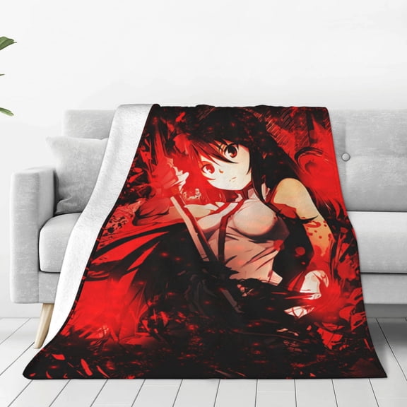 Akame Ga Kill Kids Adults Ultra-Soft Micro Fleece Blanket Throw All Season Fuzzy Lightweight Throw Blankets For Office Company Home Couch Bed Sofa 50"X40"