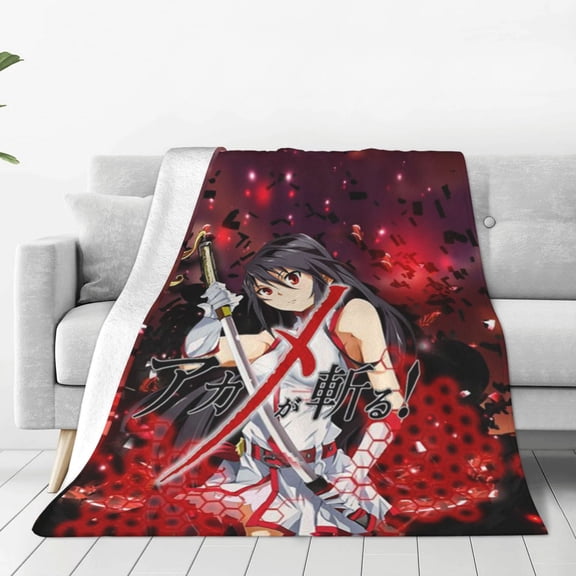 Akame Ga Kill Kids Adults Ultra-Soft Micro Fleece Blanket Throw All Season Fuzzy Lightweight Throw Blankets For Office Company Home Couch Bed Sofa 50"X40"