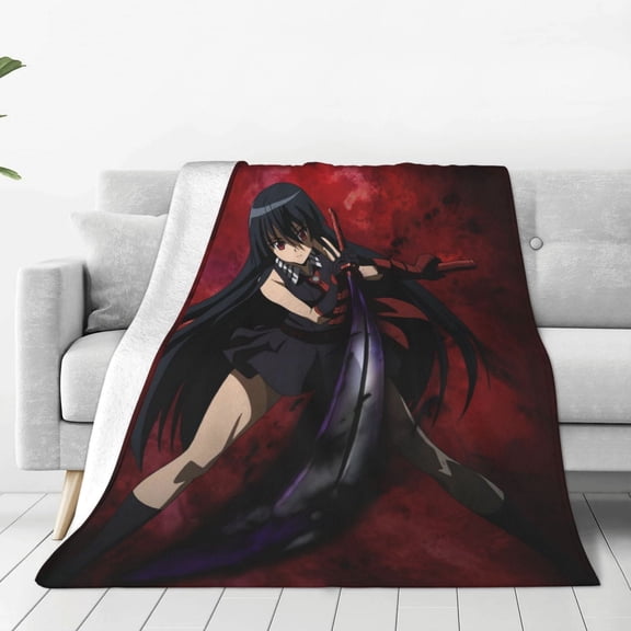 Akame Ga Kill Kids Adults Ultra-Soft Micro Fleece Blanket Throw All Season Fuzzy Lightweight Throw Blankets For Office Company Home Couch Bed Sofa 50"X40"