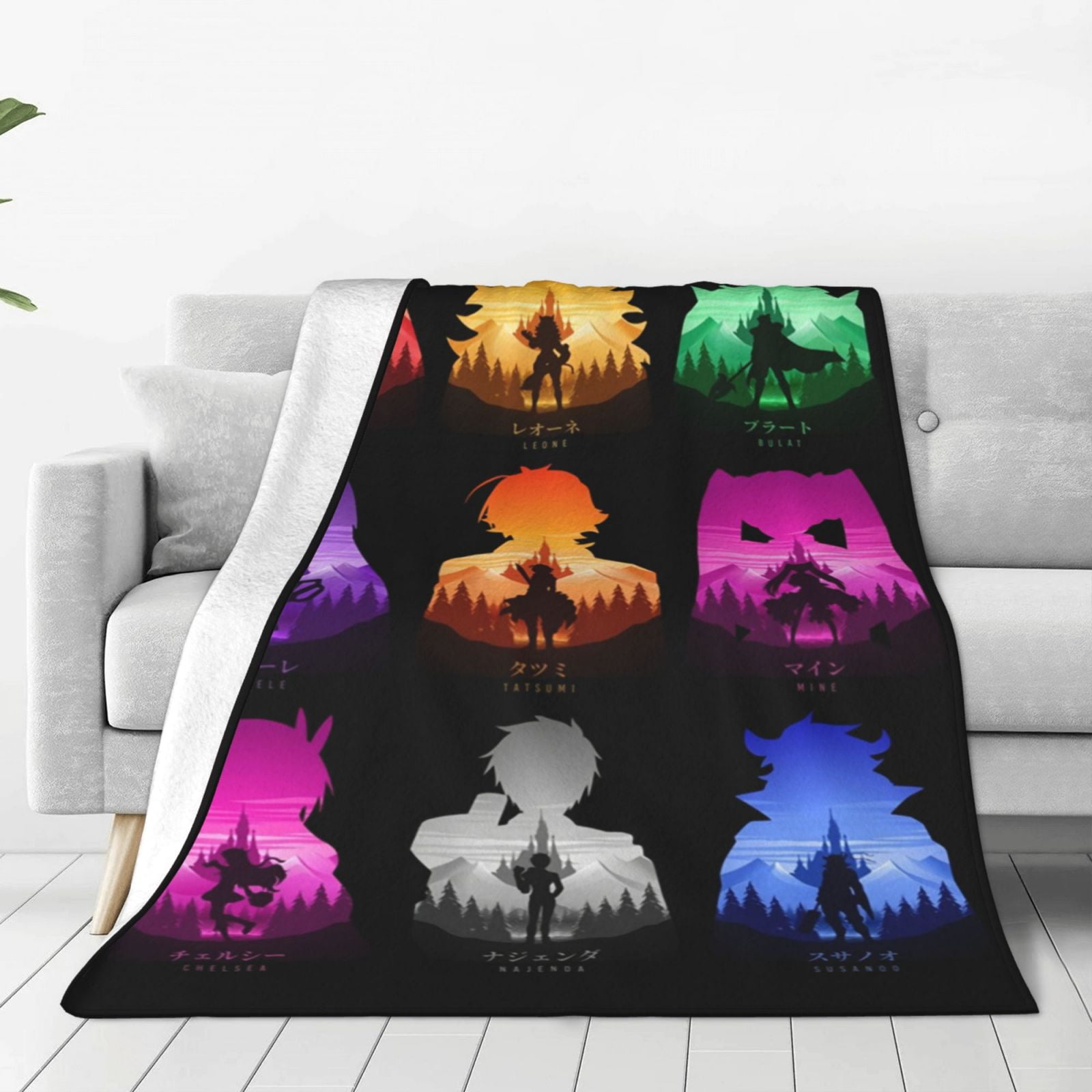 Akame ga KILL anime Soft Cozy Fleece Throw Blanket Plush Lightweight