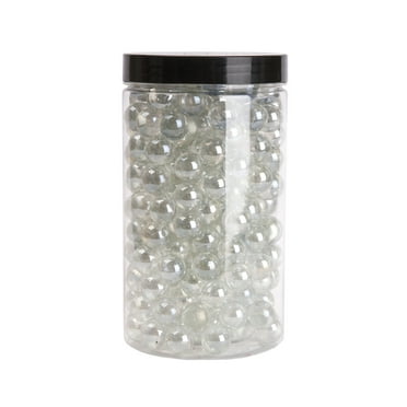 Akasha Decorative Clear Glass Marbles 38 oz. Jar