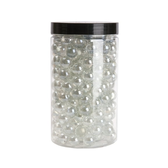 Akasha Decorative Clear Glass Marbles 38 oz. Jar