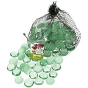 Akasha Decorative Green Glass Gems, 10 oz. Bag
