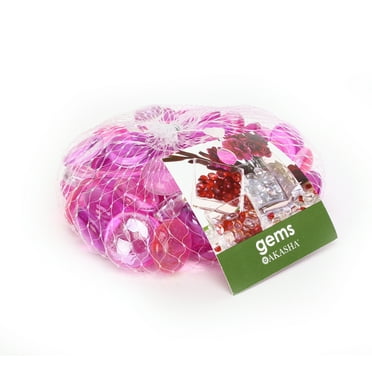 Akasha Decorative Lavender Mix Glass Gems, 12 oz. Bag