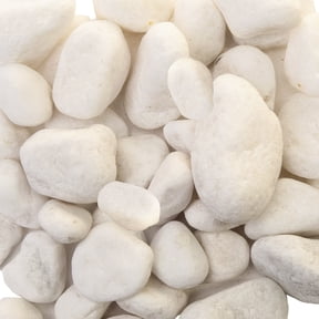 Akasha Decorative White Natural Rocks, 16 oz. Bag