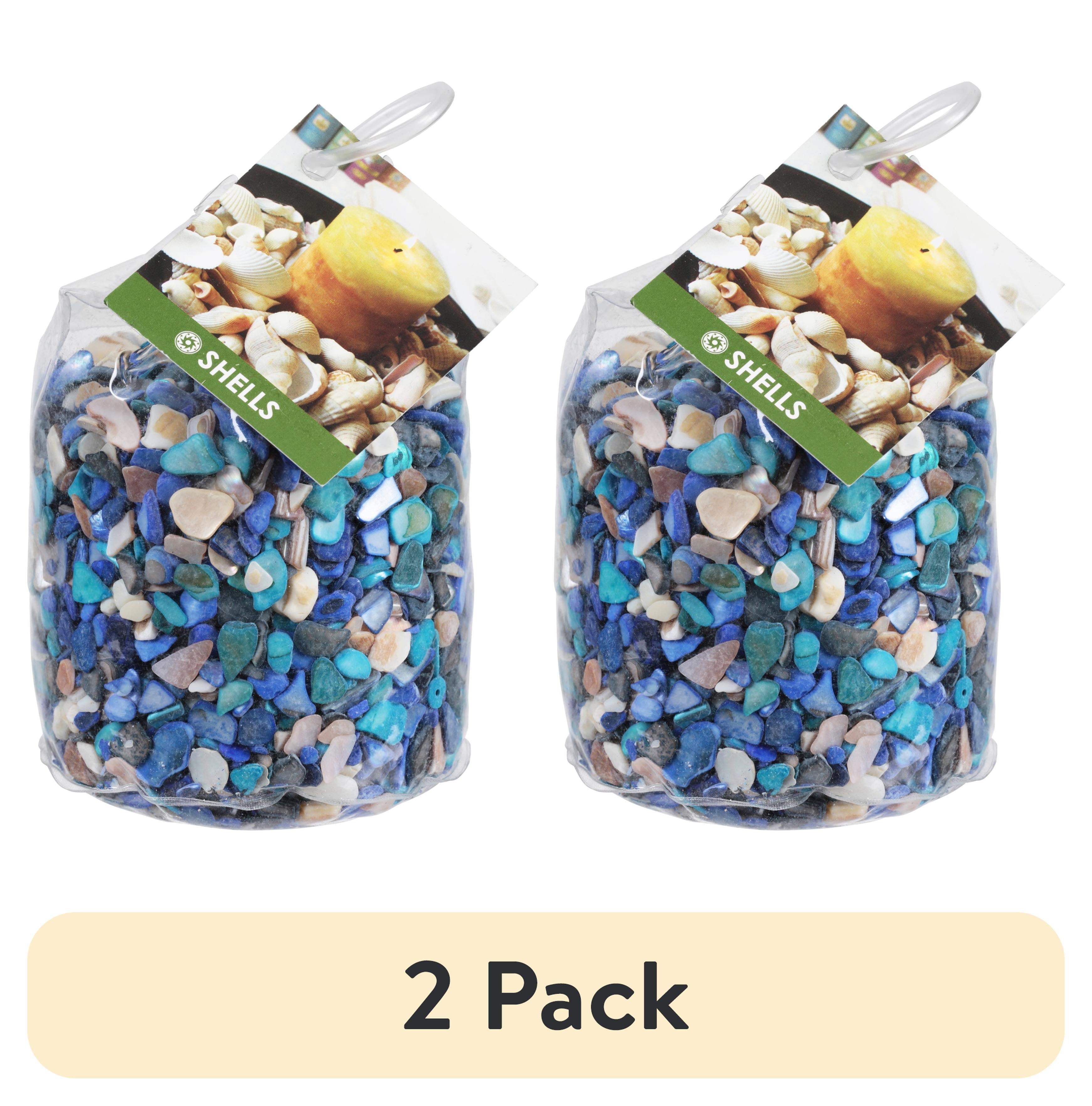 (2 pack) Akasha Dyed Crushed Shells, 26 oz. Bag, Shade of Blue ...