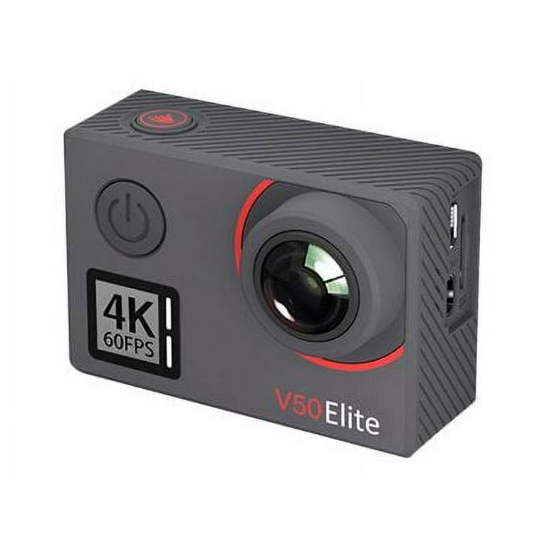 AKASO V50 Elite 4K Action Camera, 60fps 8X Zoom Sports Camera EIS 2.0 131ft  Underwater Camera with Touch Screen and Helmet Accessories 