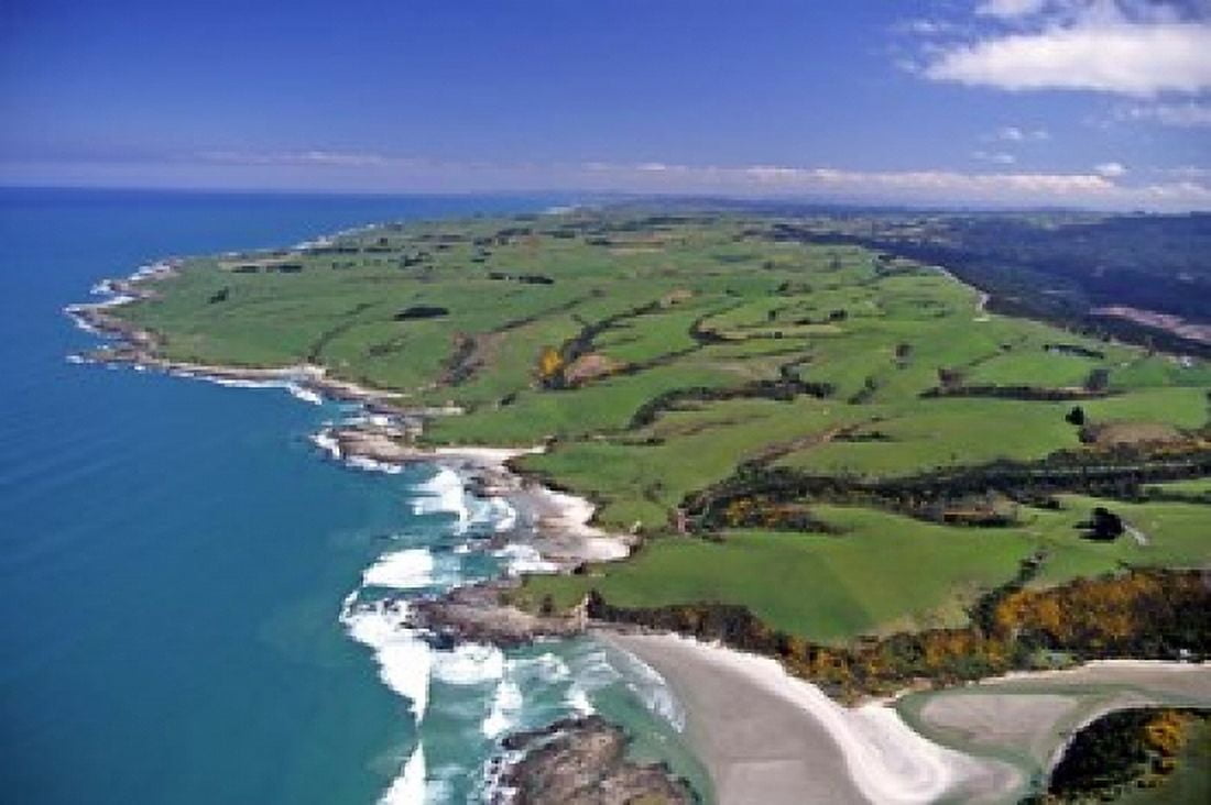 Akatore Creek South of Taieri Mouth South Otago New Zealand Canvas Art - David Wall DanitaDelimont (36 x 24)