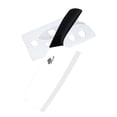 thumbnail image 1 of Akatsuki 7" Large Ceramic Cleaver Knife Kitchen Chef with Blade Cover Soft Handle Rustproof No-stick Meat Vegetable Slicing Fruit Paring Cutter (Black), 1 of 8