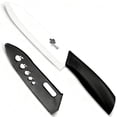 thumbnail image 1 of Akatsuki Ceramic Paring Knife with Cover Vegetable Fruit Meat Cutting Knife Chef Kitchen Nonstick Blade with Guard Soft-Grip Handle, 1 of 9