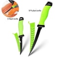 thumbnail image 1 of Myvit Fillet Knife Professional Fishing Boning Knife with Sheath for Meat Steak Mutton Chop Cutting Slicing,Stainless Steel Scraping Coating Blade with Self-locking Buckle, 1 of 9