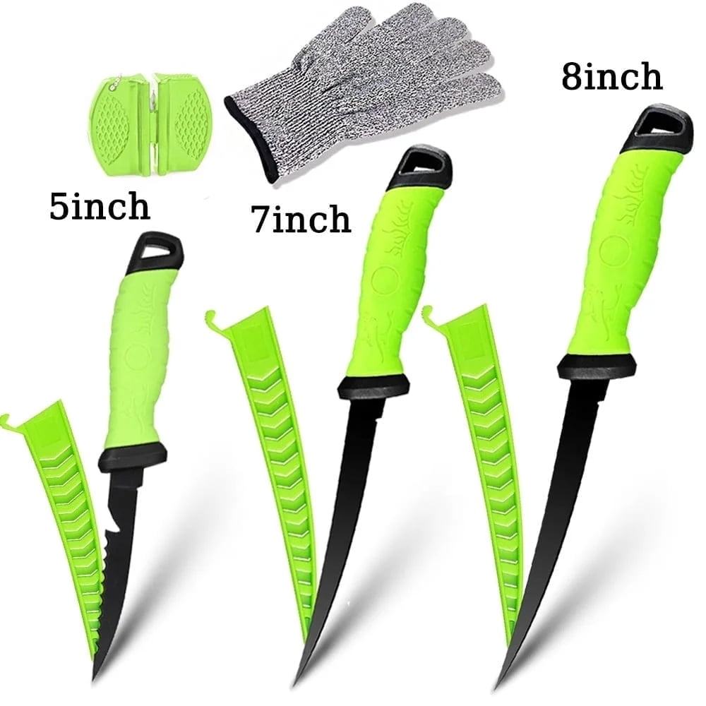 Fish Fillet Sets Fillet Knife Set Fish Boning Knife Professional Fishing Knife with ...
