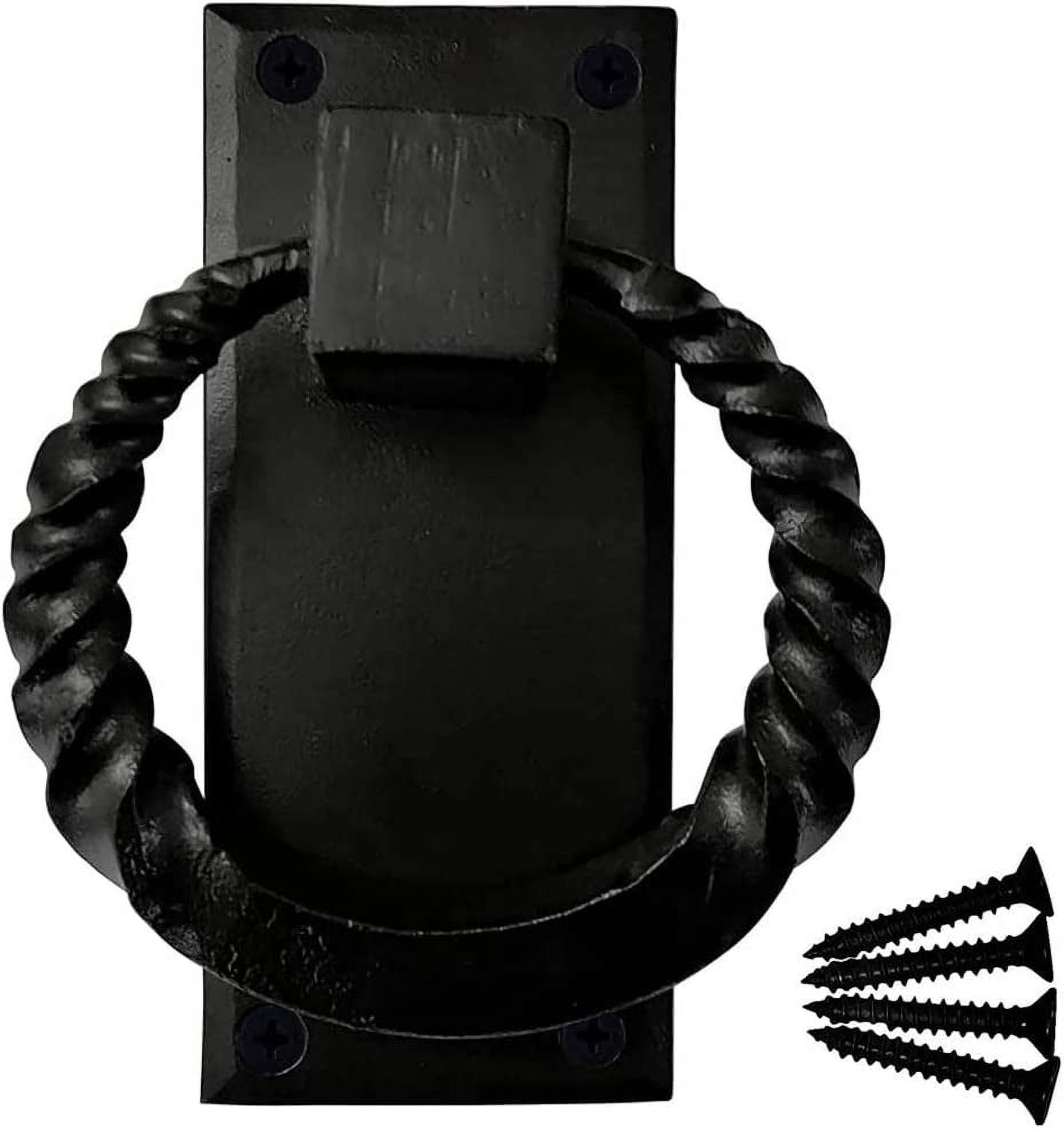 Gothic Dragon Door Knocker Cast Iron Finish