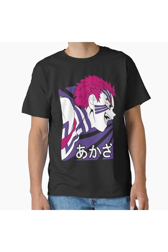 Akaza Final Battle Destruction Form Stance Graphic Top T-Shirt