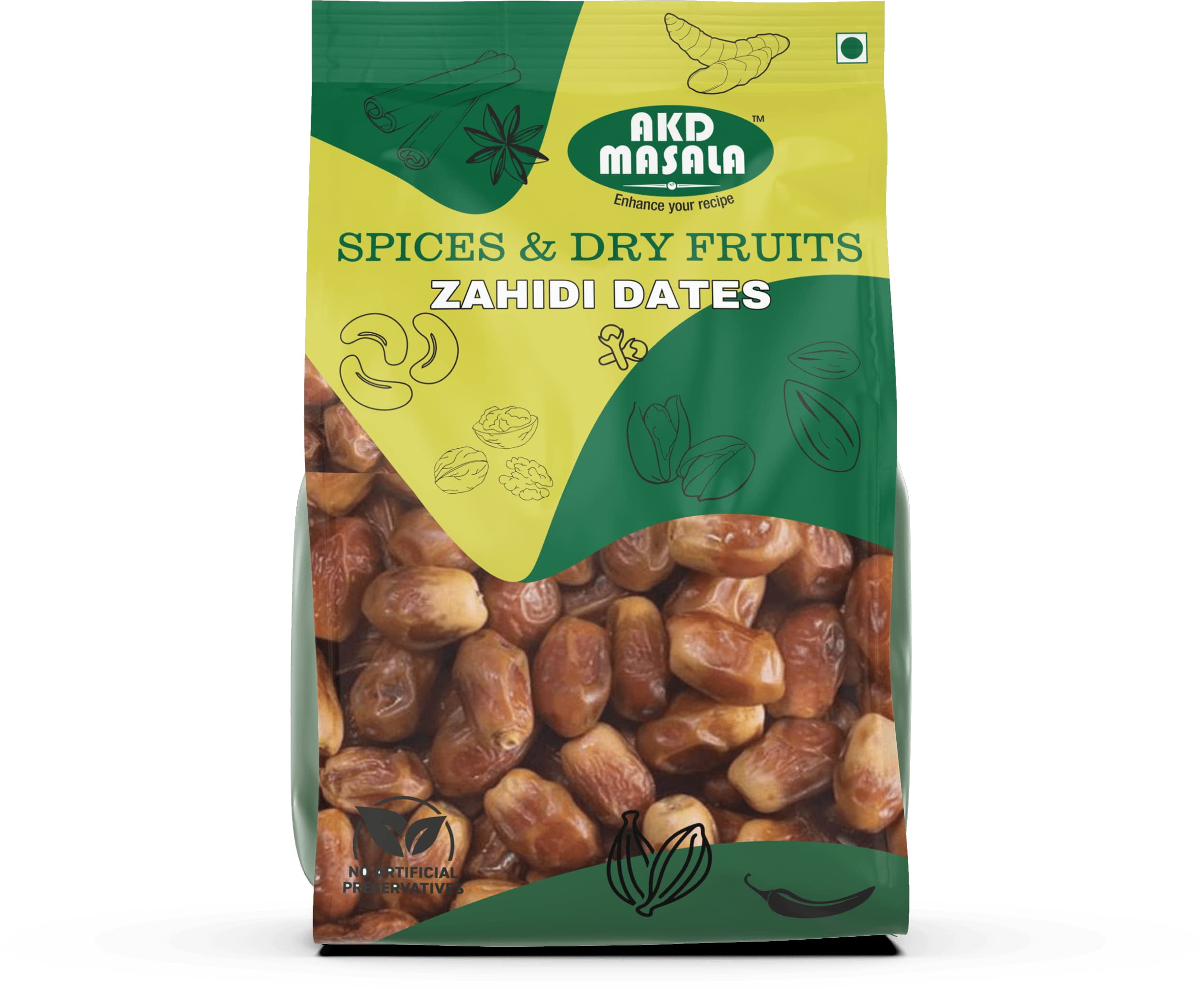 Akd Masala Dates With Protein, Fiber & Carbs, Ready To Eat Unsulfured