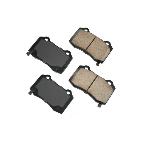 Akebono ACT1053 ProACT Ultra Premium Ceramic Disc Brake Pad Kit, precision-cut pressure plates