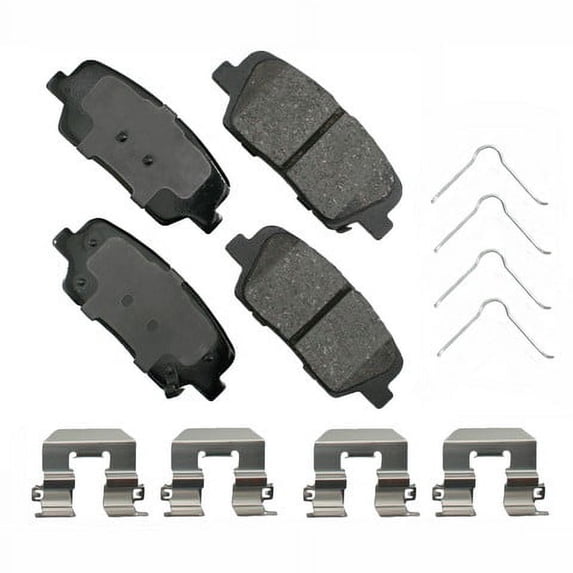 Akebono ACT1816 Disc Brake Pad Kit Fits select: 2017-2020 HYUNDAI SANTA FE, 2014-2020 KIA SORENTO