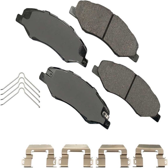 Akebono Performance ACT2089 Akebono ProACT Ultra Premium Ceramic Disc Brake Pad Kit, precision-cut