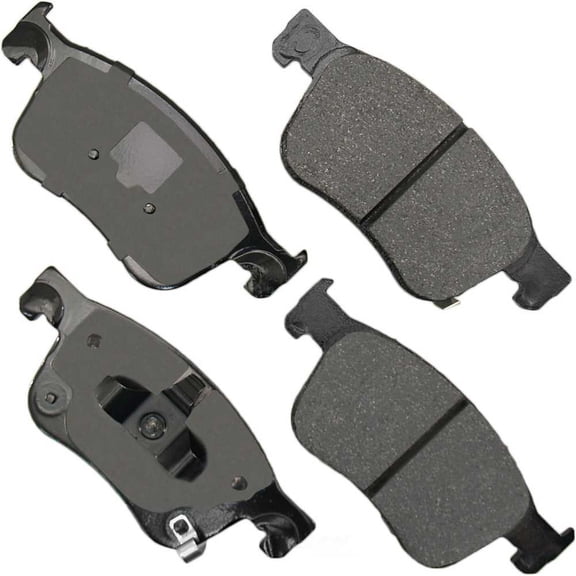Akebono ACT2115 ProACT Ultra Premium Ceramic Disc Brake Pad Kit, precision-cut pressure plates