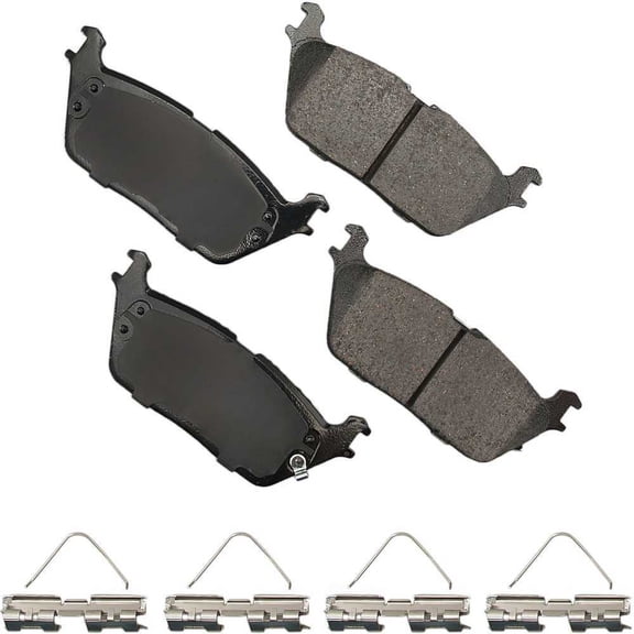 Akebono ACT2169 ProACT Ultra Premium Ceramic Disc Brake Pad Kit, precision-cut pressure plates