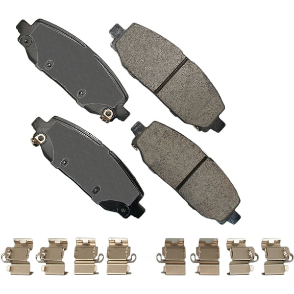 Akebono Performance ACT2186 Akebono ProACT Ultra Premium Ceramic Disc Brake Pad Kit, precision-cut