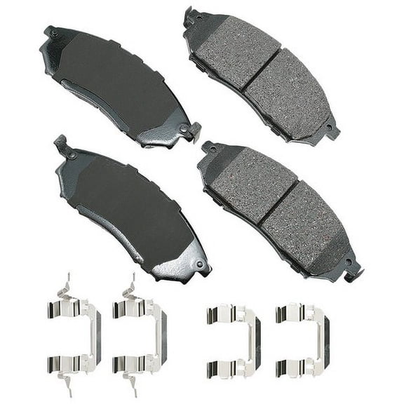 Akebono ACT888B Disc Brake Pad Kit Fits select: 2005-2012 INFINITI FX35, 2013 INFINITI FX37