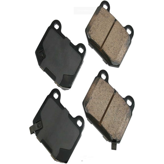 Akebono ACT961 ProACT Ultra Premium Ceramic Disc Brake Pad Kit, precision-cut pressure plates