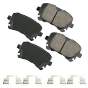 Akebono EUR1018B Disc Brake Pad Kit Fits select 2009-2017 AUDI Q5, 2002-2016 AUDI A4