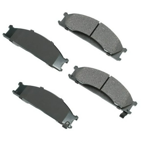Akebono PRO-ACT Ultra-Premium Brake Pad Set, Ceramic Fits select: 1998-2004 NISSAN FRONTIER, 1995-1997 NISSAN TRUCK
