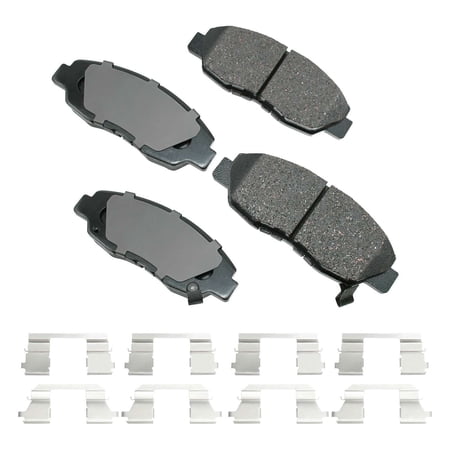 Akebono PRO-ACT Ultra-Premium Brake Pad Set, Ceramic w/ Hardware