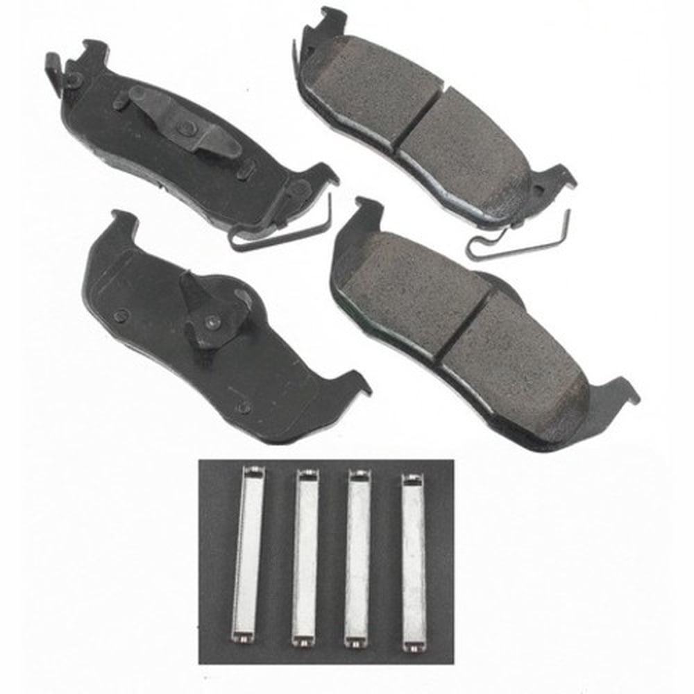 Akebono ACT1041 ProACT Ultra Premium Ceramic Disc Brake Pad Kit, precision-cut pressure plates