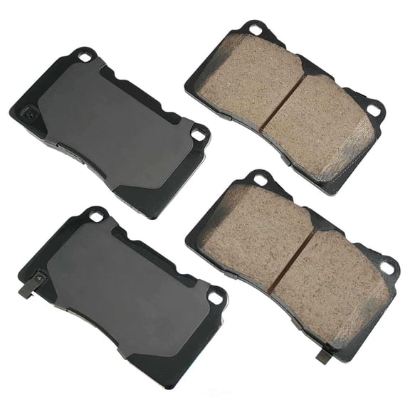 Akebono Performance ACT1001 Akebono ProACT Ultra Premium Ceramic Disc Brake Pad Kit, precision-cut