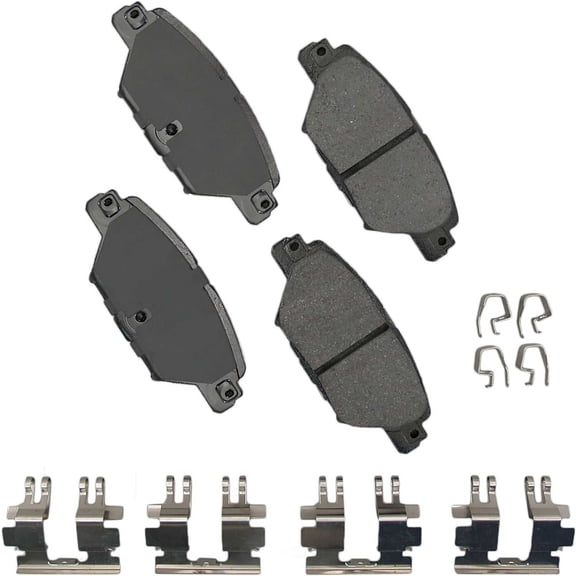 Akebono Performance ACT1934 Akebono ProACT Ultra Premium Ceramic Disc Brake Pad Kit, precision-cut