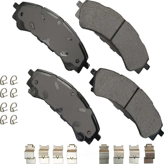 Akebono Performance ACT2216 Akebono ProACT Ultra Premium Ceramic Disc Brake Pad Kit, precision-cut
