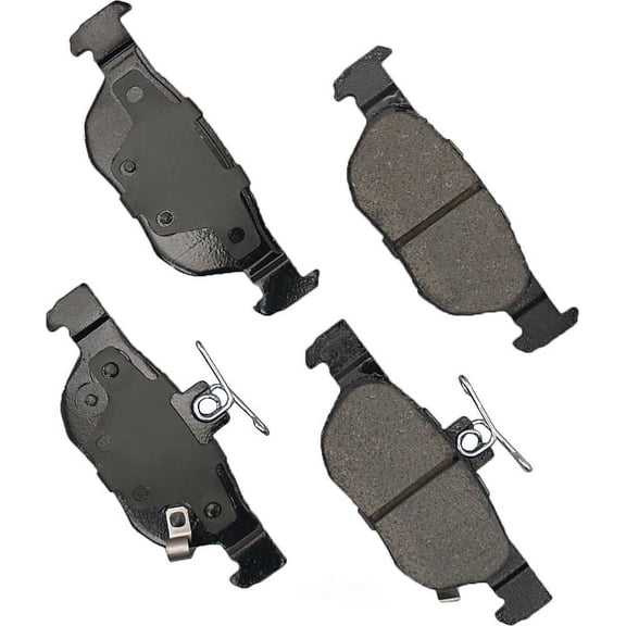 Akebono Performance ACT2219 Akebono ProACT Ultra Premium Ceramic Disc Brake Pad Kit, precision-cut