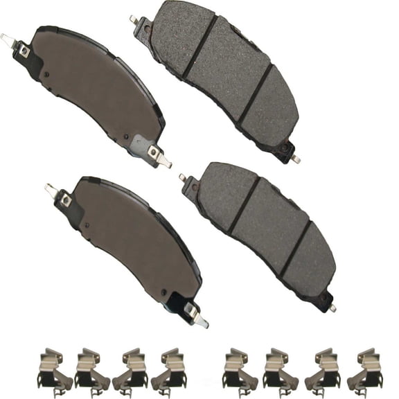 Akebono Performance ACT2230 Akebono ProACT Ultra Premium Ceramic Disc Brake Pad Kit, precision-cut