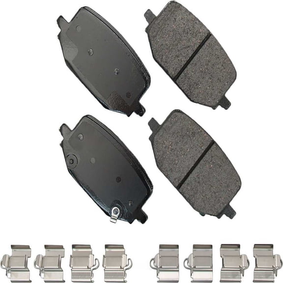 Akebono Performance ACT2231 Akebono ProACT Ultra Premium Ceramic Disc Brake Pad Kit, precision-cut