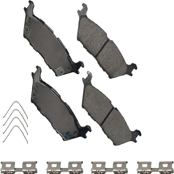 Akebono Performance ACT2383 Akebono ProACT Ultra Premium Ceramic Disc Brake Pad Kit, precision-cut