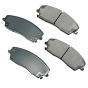 Akebono Pro-ACT Disc Brake Pad Set Fits select 2005-2006 CHRYSLER 300C, 2006-2020 DODGE CHARGER
