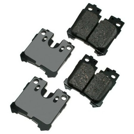 Akebono ProAct Rear Lexus Ceramic Brake Pads, Ultra-Premium Fits select: 2007-2021 LEXUS LS, 2022-2023 LEXUS LS 500 BASE/500 F-SPORT