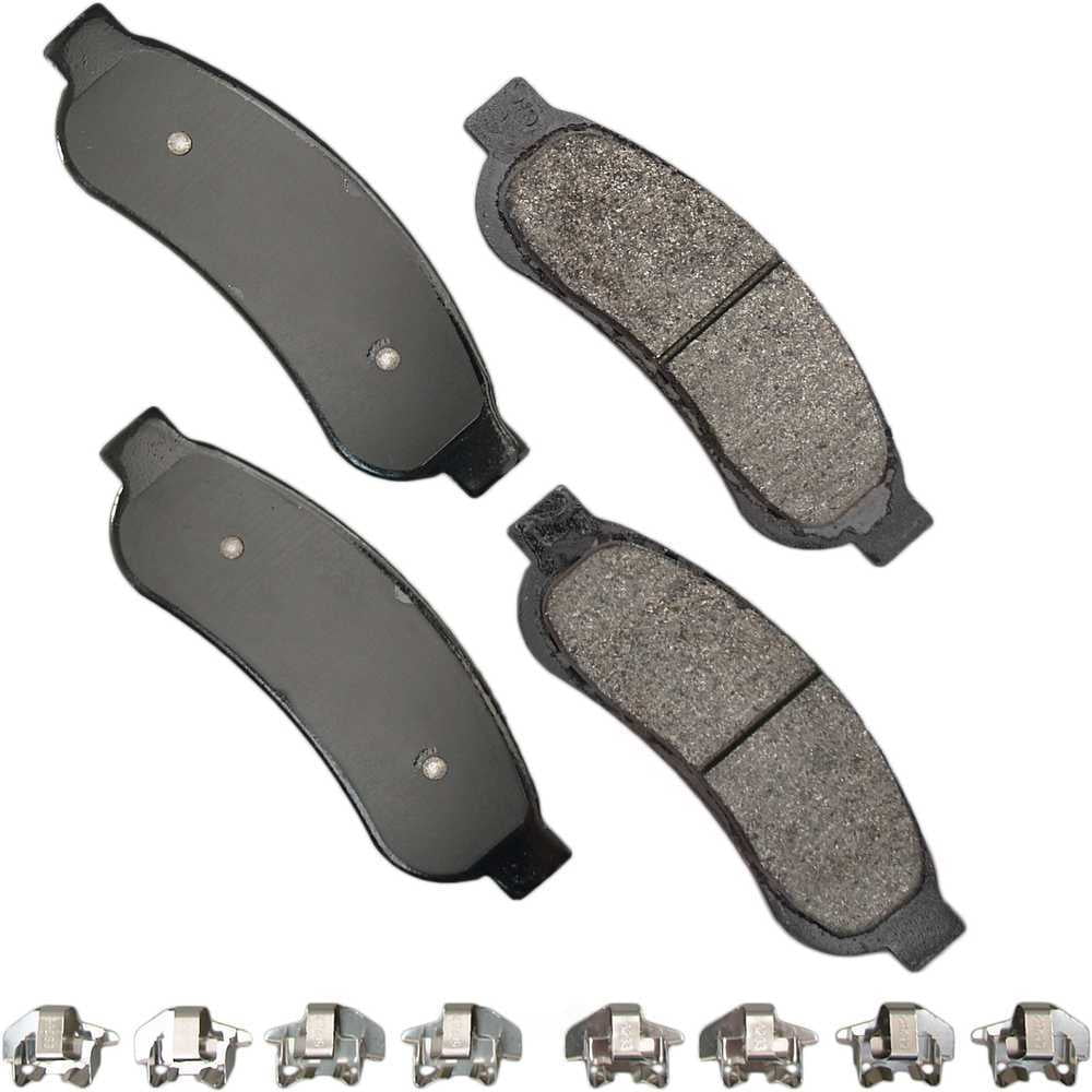 Akebono SDF1334 Severe Duty Ultra Premium Disc Brake Pad Kit