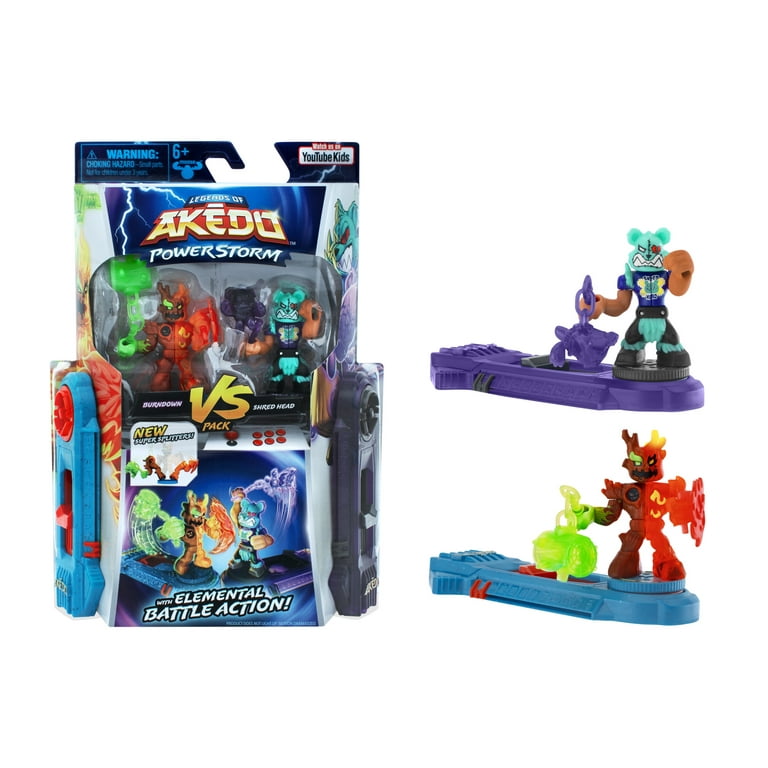 AKEDO 2体セット Akedo Power Storm Versus Pack 2 Mini Battling Warriors and 2
