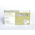 thumbnail image 1 of Akers Industrial Latex gloves.Powder Free, Large, White Box Of 100ct   8mil, 1 of 2