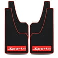 thumbnail image 1 of Akexermu Universal Fit Mud Flaps, 43.5 cm x 23 cm, 4 Pieces, Black, 1 of 6
