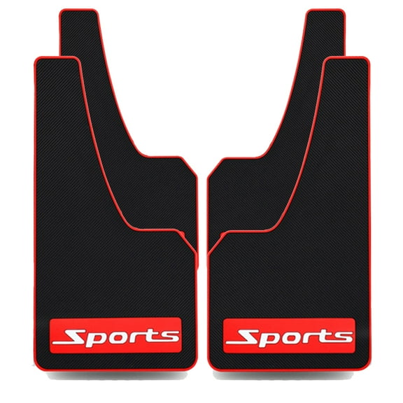Akexermu Universal Fit Mud Flaps, 43.5 cm x 23 cm, 4 Pieces, Black