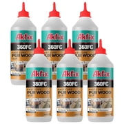Akfix 360FC Fast Cure Polyurethane Wood Glue 15.4 fl oz-6 Pack
