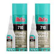 Akfix 710 Stone and Marble Fast Adhesive with Activator-2 Pack